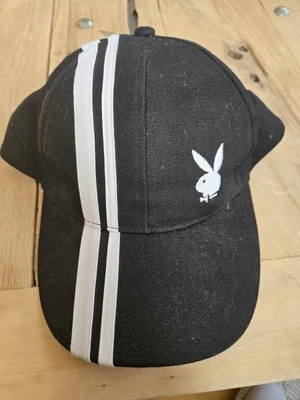Vintage Playboy Stripped Black & White Hat - Image 1 of 4