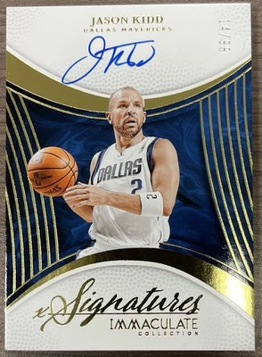 Colección Inmaculada 2024 Jason Kidd Firmas Inmaculadas #/99. On Card Auto! Foto 1 de 2