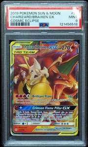 Charizard & Braixen GX 22/236 PSA 10 Cosmic Eclipse Pokemon Card - Picture 1 of 3