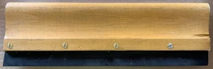 Vintage Wood Handled Squeegee Ink/Photo Scraper (15.375" by 4.75") DIY Art Tools - Picture 1 of 11