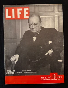 Life Magazine Winston Churchill May 21, 1945 - Picture 1 of 2