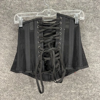 Corsé Shaperx Mujer L Grande Negro Bajo Busto Borlas Atar Transparente Foto 1 de 4