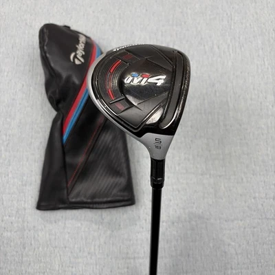 TaylorMade M4 Tour 5 Wood 18° - FUJIKURA ATMOS FW 5R-FLEX WITH HEAD COVER - Image 1 of 4