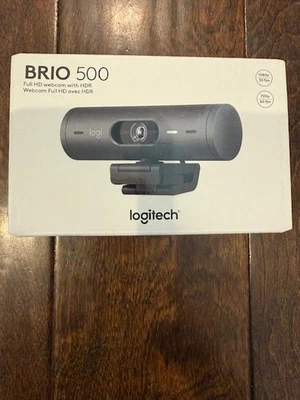 Logitech Brio 500 Full HD Webcam with HDR BLACK Brand New - Image 1 of 3