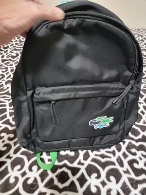 Men’s Multicolor Crocodiles Canvas Backpack Men - Black - Lacoste - Bags - Image 1 of 4