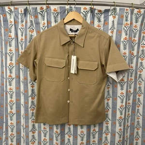 Calvin Klein 205W39NYC Button Shirt Beige Size US 38 - Picture 1 of 10