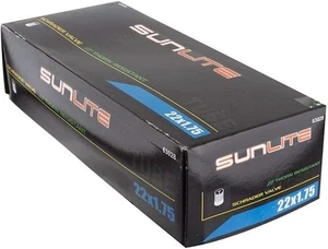 Sunlite Thorn Resistant Schrader Valve Tube, 22 x 1.75 / 32mm, Black - Picture 1 of 2