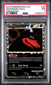 POKEMON UNDAUNTED HOUNDOOM PRIME #82 ULTRA RARE PSA 7 NM #110494191 - Picture 1 of 2