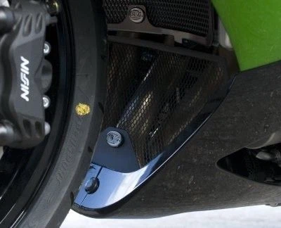 Parrilla de tubo descendente negra R&G Racing para Kawasaki Ninja ZX14 ZX1400A 2006-2007 Foto 1 de 2