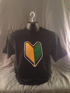 Honda JDM Wakaba gelb grün Style schwarz T-Shirt Japan selten - Bild 1 von 1