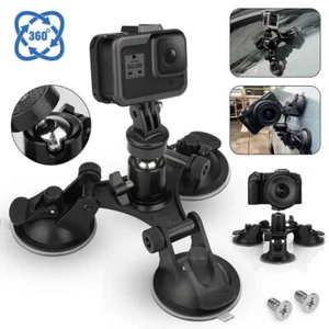 Supporto Auto Regolabile per GoPro Hero 12/11/10/9/8 Ventosa Girevole 360° - Foto 1 di 8
