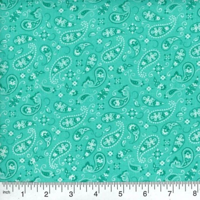 Baumwollstoff Paisley Bandana Original 1,5x3,0cm USA 17 Farben ab 50cm x 114cm - Bild 1 von 4