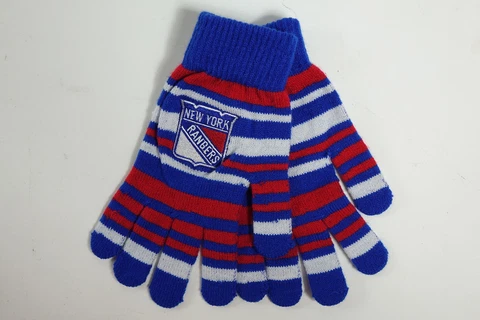 NCAA New York Rangers Knit Gloves - One Size Cover