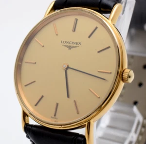Vintage [EXC+5] Longines Grande Classique L4.637.2 Gold Quartz Men's Watch JAPAN - Picture 1 of 13