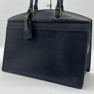 LOUIS VUITTON M48182 LV Logo Riviera Hand Bag Epi Leather Black JAPAN - Picture 1 of 10