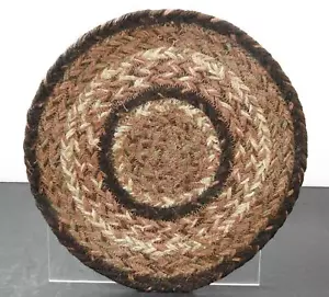 Neu handgefertigt 100 % Bio Jute geflochten rund Untersetzer braun hellbraun beige 10" GD2 - Bild 1 von 11