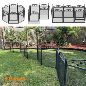 8 Panels XXL-Large Heavy Duty Dog Pet Playpen Exercise Enclosure Garden Fence - Picture 1 of 18