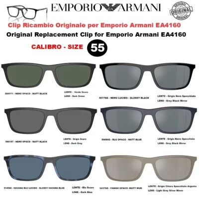Clip Sole  Ricambio per Occhiale da Vista Emporio Armani EA4160 Calibro 55 - Изображение 1 из 2