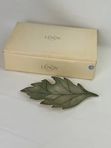 Lenox Nature's Impressions Hawthorne Leaf Dish with Box #2 - Picture 1 of 5