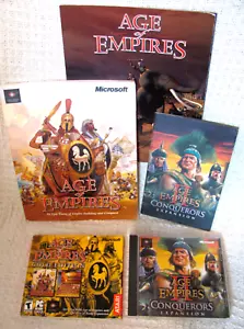Age of Empires: Gold & Age of Empires II Conquerors Expansion w/ Manuals PC - Picture 1 of 3