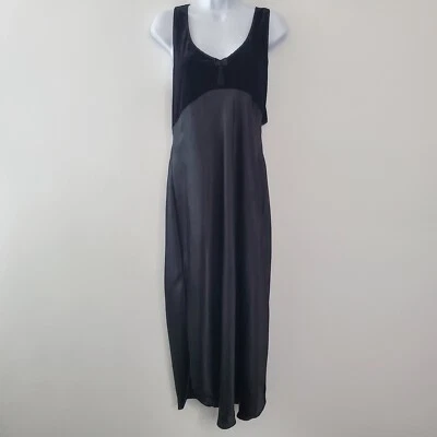 Camisón Expressions California Dynasty Vintage Negro Talla L Lazo Borla Tirantes Foto 1 de 4