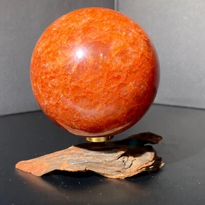 492g Natural strawberry quartz sphere crystal polished ball healing decor - Picture 1 of 15