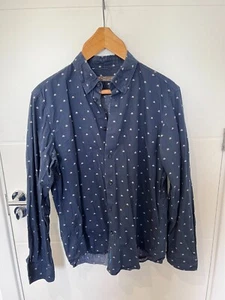 Ben Sherman Bowler Hat Print Shirt Men's Large 90s 00s - Picture 1 of 3