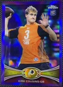 2012 Topps Chrome Football Kirk Cousins Purple Refractor Rookie /499 #146 - Bild 1 von 2