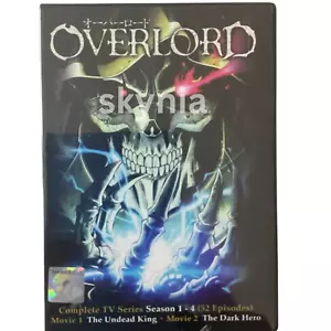 OVERLORD Season 1+2+3+4 Complete Series (1-52 + 2 Movies ) English Dub Anime DVD - Picture 1 of 7