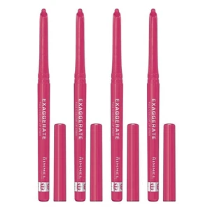 4 RIMMEL LONDON EXAGGERATE FULL COLOUR LIP LINER 005 PURE FULL SIZE NEW - Picture 1 of 2
