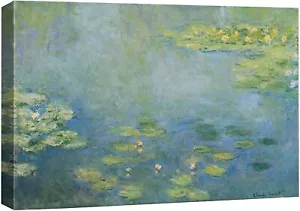 Wall26-Claude Monet Canvas Wall Art Framed Art Print - Water Lilies - Picture 1 of 5