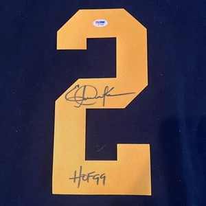 Eric Dickerson Los Angeles Rams autographed #2 W/HOF 99 jersey number PSA/DNA - Picture 1 of 6