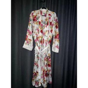 Bata Victoria’s Secret Vintage Etiqueta Dorada Talla Grande Floral - Imagen 1 de 3