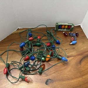 25 Lichter C7 Multicolor Weihnachten Lichterkette Strang mit extra Leuchtmitteln - Bild 1 von 13