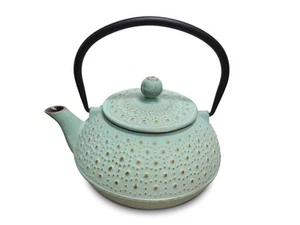 H&H Tetera De Hierro Fundido Esmalte Verde Claro Lt. 0,8 - Imagen 1 de 5