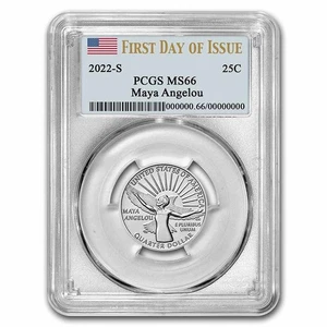 2022-P Maya Angelou American Women Quarter MS-66 PCGS (FDI) - Picture 1 of 3