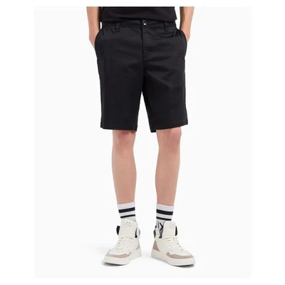 A|X Armani Exchange Bermuda Chino Shorts Mens 38 Black 8NZS42 - ZN1RZ NWT FAB! - Image 1 of 4