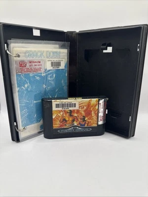 CRACK DOWN - Sega Mega Drive Game - Cartridge, Instructions & Blank Case - PAL - Image 1 of 4