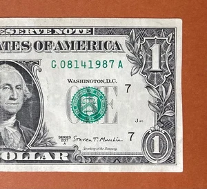 August 14, 1987 (G 08141987 A) Birthday Note $1 One Dollar Bill - Picture 1 of 3