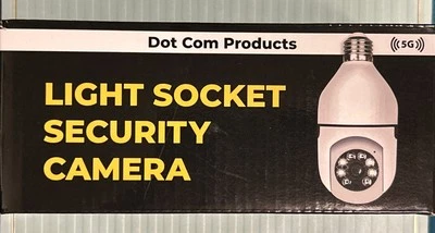 Dot Com Products Light Socket Security Camera New - Image 1 of 4
