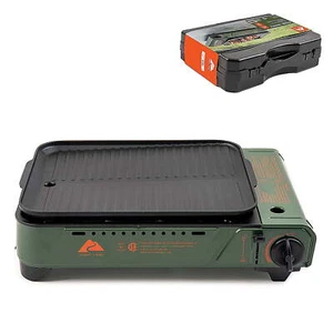 Ozark Trail Outdoor Butane Griddle 7650 BTU 15x12" Cast Aluminum, Compact, Green - Picture 1 of 8