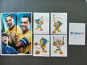 PANINI FIFA WORLD CUP 2014 BRAZIL SET 9 EXTRAS STICKERS BRAZILIAN EDITION ONLY - Picture 1 of 4