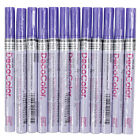 12 Pc Set Purple Decocolor Fine Line Point Oil Based Glossy Opaque Paint Marker
