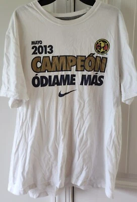 Nike Club America 2013 Campeon camiseta shirt L - Image 1 of 2