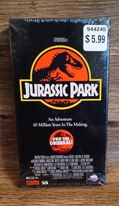 JURASSIC PARK (1993) VHS Tape NEW Sealed SPIELBERG MCA Watermark - Picture 1 of 4