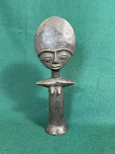 Ashanti geschnitzte Holzpuppe, afrikanischer Stamm, Fruchtbarkeit - Bild 1 von 5