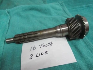 Saginaw 3 + 4 speed Factory Original 16 tooth -- 3 line Input gear * NEW * - Picture 1 of 3