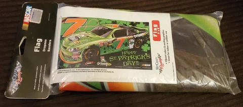 Danica Patrick #7 Go Daddy Happy St Patricks Day 3x5 Flag Cover