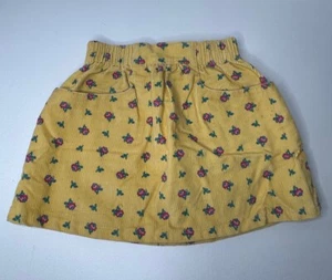 Vintage OshKosh gelber Cord Blumenrock. 4T. Hergestellt in den USA. Baumwollmischung. - Bild 1 von 5