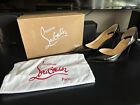 Christian Louboutin Black Patent Leather D’orsay Heels Size 39.5/US 9